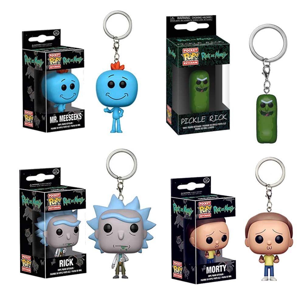 LANFY Móc Khóa Hình Nhân Vật Rick Và Morty Dễ Thương 5cm