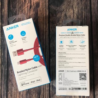 Cáp anker braided nylon cable with lightning conector 6ft/1.8m a8153