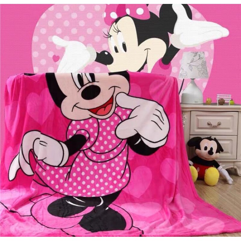 Chăn băng lông hình Disney 180x200cm ( MỚI VỀ)