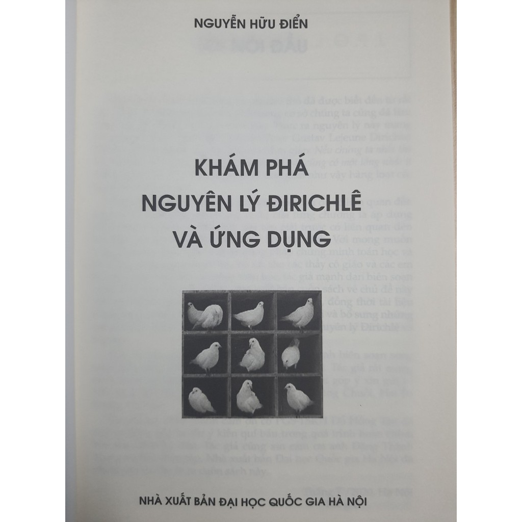 Sách - Khám phá Nguyên lý Đirichle và Ứng dụng