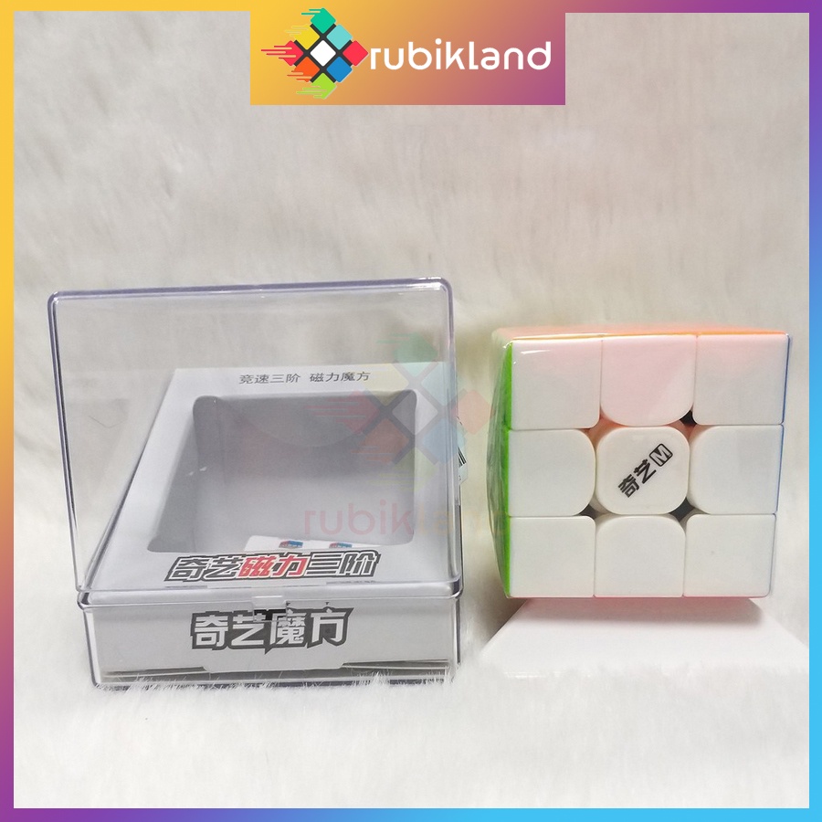 Rubik 3x3 Nam Châm QiYi MS Magnetic Stickerless Rubic 3 Tầng 3x3x3 Đồ Chơi Trí Tuệ