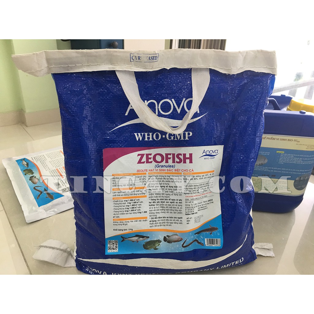 Zeofish - Zeolite hạt vi sinh đặc biệt chuyên dùng cho thủy sản