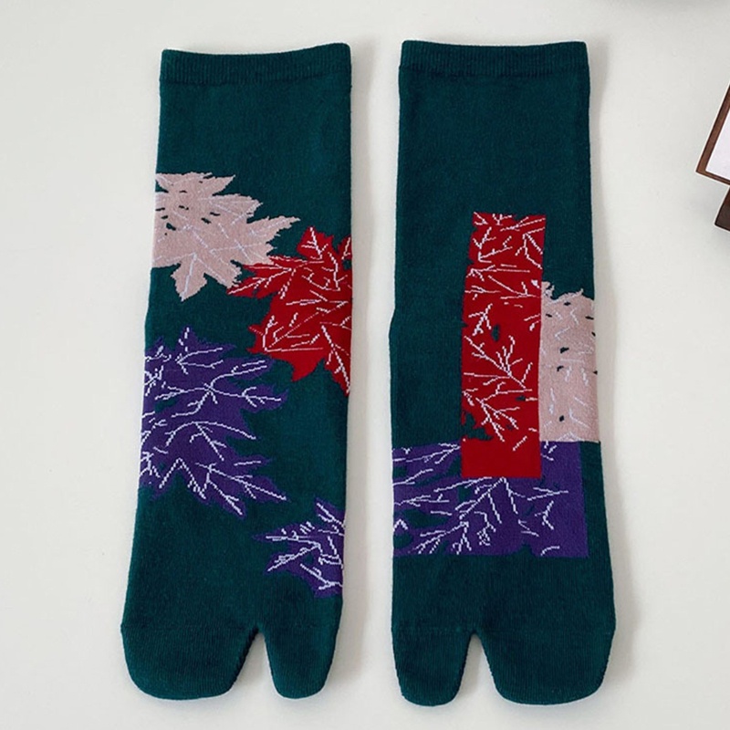 Đôi Vớ Xỏ Ngón 2 Ngón Họa Tiết Chấm Bi Phong Cách Kimono Nhật Bản Dành Cho Nam Nữ