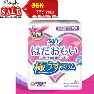 BVS NHẬT SIÊU MỀM SOFY 25CM CÓ CÁNH - GÓI 8 MIẾNG