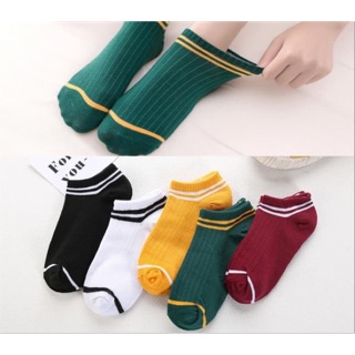 Set 5 đôi tất hoa cúc/tất kẻ/tất gấu