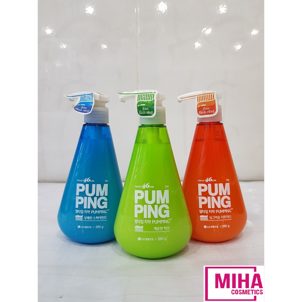 [Mã COSHOT27 giảm 10% đơn 300K] Kem Đánh Răng Pumping 285g Hàn Quốc