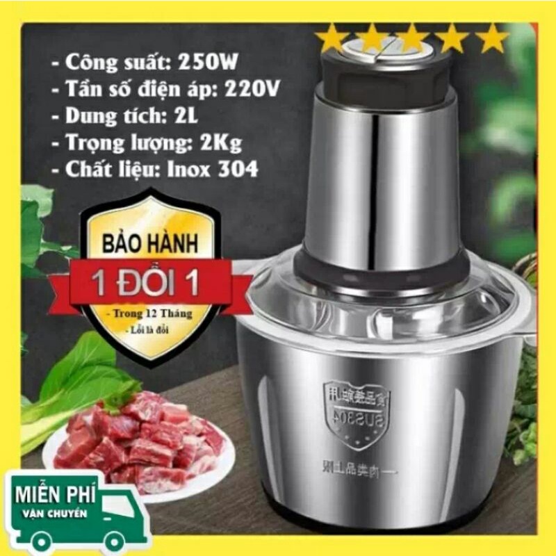 MÁY XAY THỊT  ĐA NĂNG J-002 2L