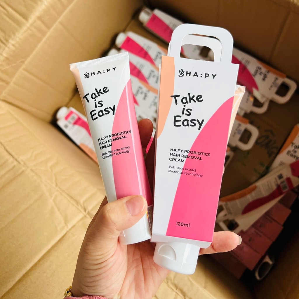 Kem tẩy lông công nghệ vi sinh HAPY PROBIOTICS HAIR REMOVAL CREAM 120ml bibi90