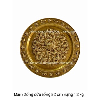 MÂM ĐỒNG CỬU RÔNG CHẤT LIỆU BẰNG ĐỒNG CAO CẤP