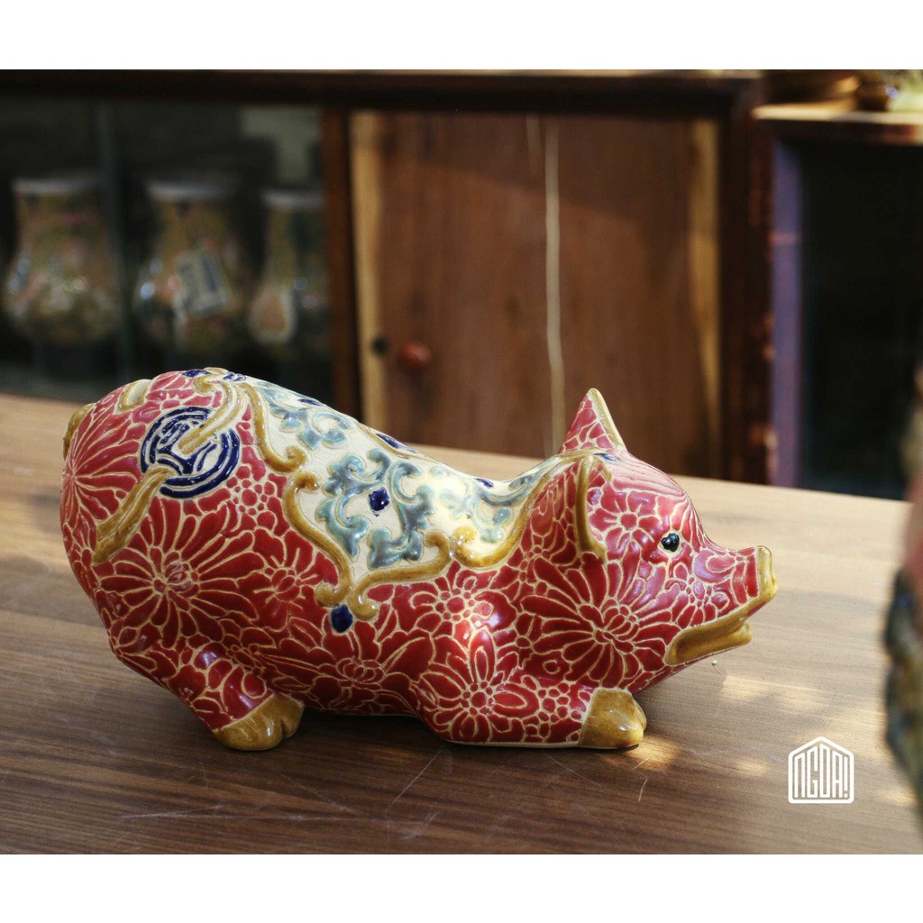 HEO GỐM MỸ NGHỆ BÁCH HOA