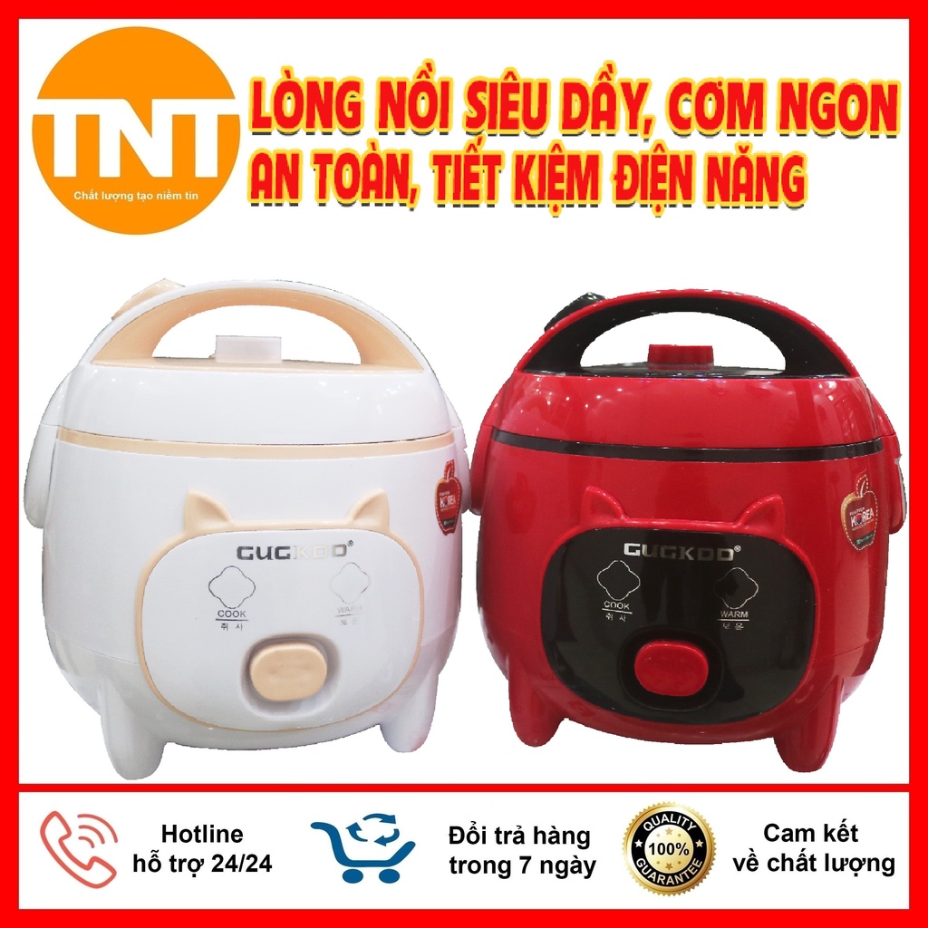 Nồi Cơm Điện Mini Cuckoo GK 287 Dung Tích 1 Lít, Lòng Niêu Dày Đẹp Cơm Ngon