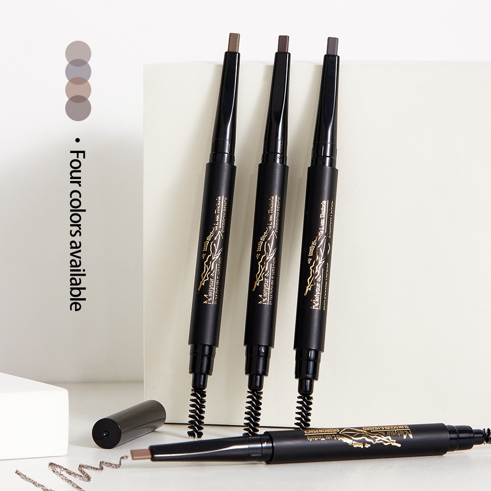 Bút kẻ chân mày Gecomo 2 trong 1 chống nước lâu trôi tự nhiên tiện lợi với 4 màu tùy chọn | BigBuy360 - bigbuy360.vn