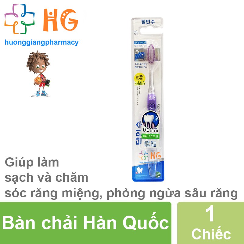 Bàn Chải Đánh Răng Hàn Quốc NO126 (Giao Mầu Ngẫu Nhiên)