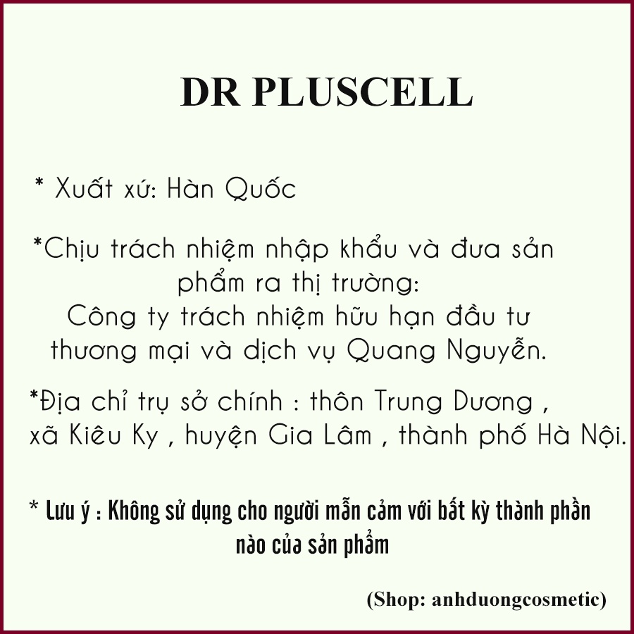 Hộp siêu vi tảo nano Dr pluscell ( Cam kết hàng chính hãng )