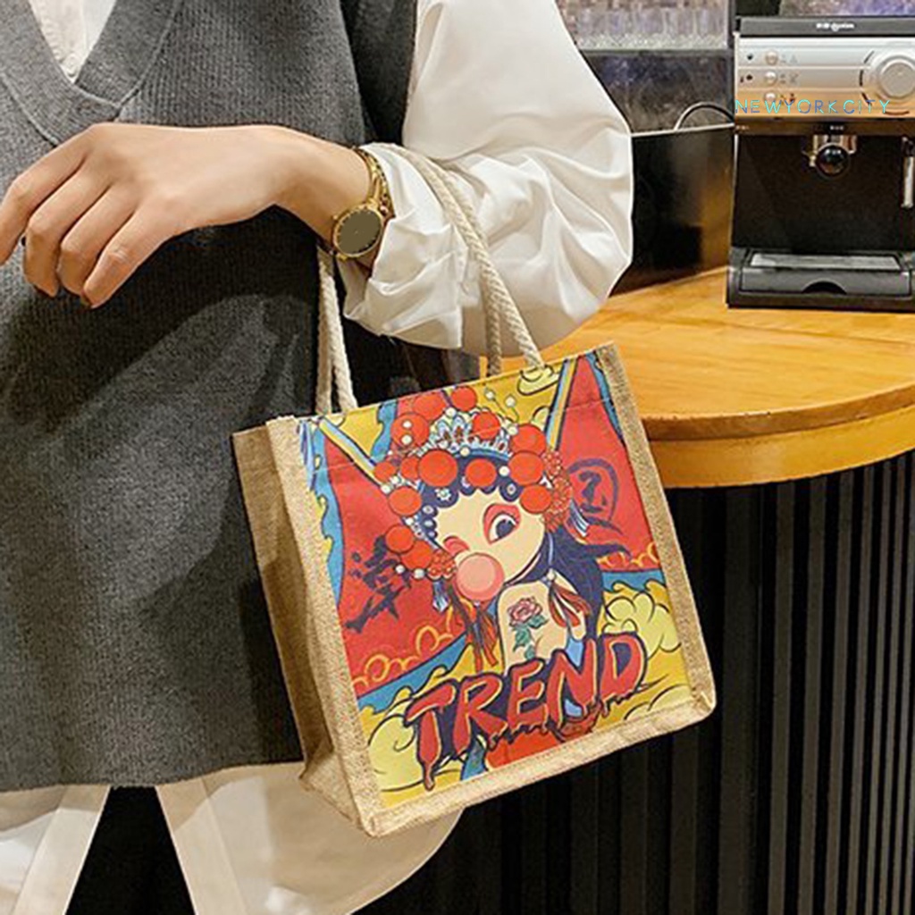 Túi Giữ Nhiệt Đựng Hộp Cơm Trưa Phong Cách Trung Hoa Cổ Điển Đa Năng Tiện Dụng Mang Theo Dã Ngoại