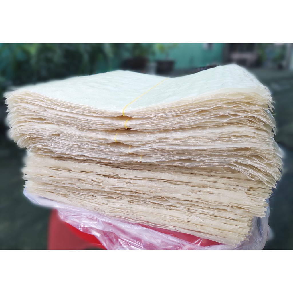 Bánh Tráng Cuốn Bình Định Vuông Nhúng Cuộn (27k / ràng 25 cái - Tráng bằng máy, dẻo dai) | BigBuy360 - bigbuy360.vn
