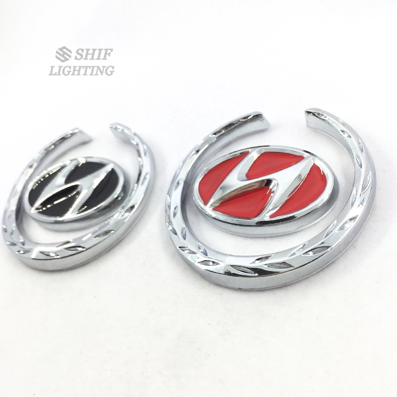 Logo Hyundai bằng kim loại dán xe hơi chất lượng cao