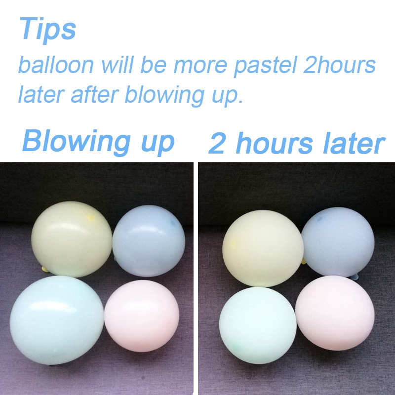 Set 10 bong bóng latex màu kẹo ngọt dùng trang trí tiệc độc đáo cho bé