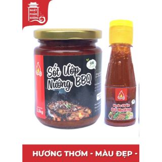 Combo Sốt BBQ ướp nướng 250g + tương chấm thịt nướng 120g*1 chai vị truyền thống