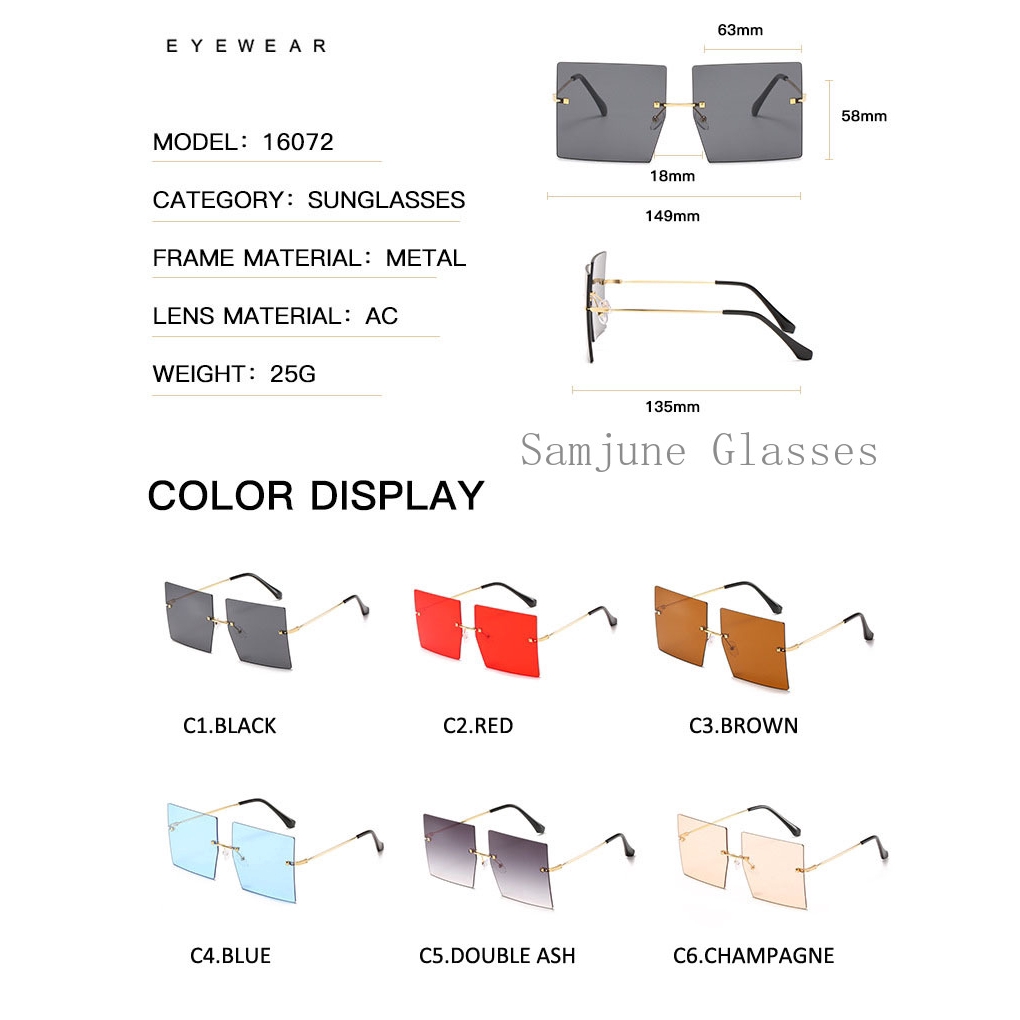 Kính mát Samjune kiểu dáng thời trang sang trọng dành cho nữ