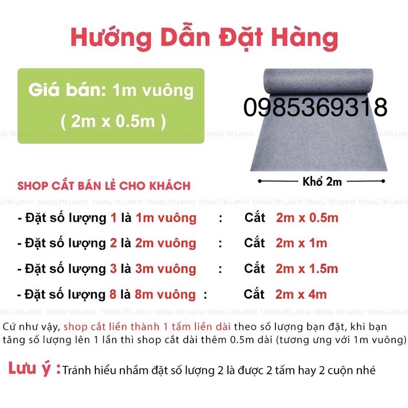 [Combo 6m2 loại 1] Thảm Nỉ Trải Sàn Siêu Bền Giá Rẻ Trải văn phòng, công ty, Trải Cửa Hàng Nhà ở.