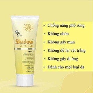 [Chính hãng]Kem chống nắng Fixderma Shadow SPF50+ 75g