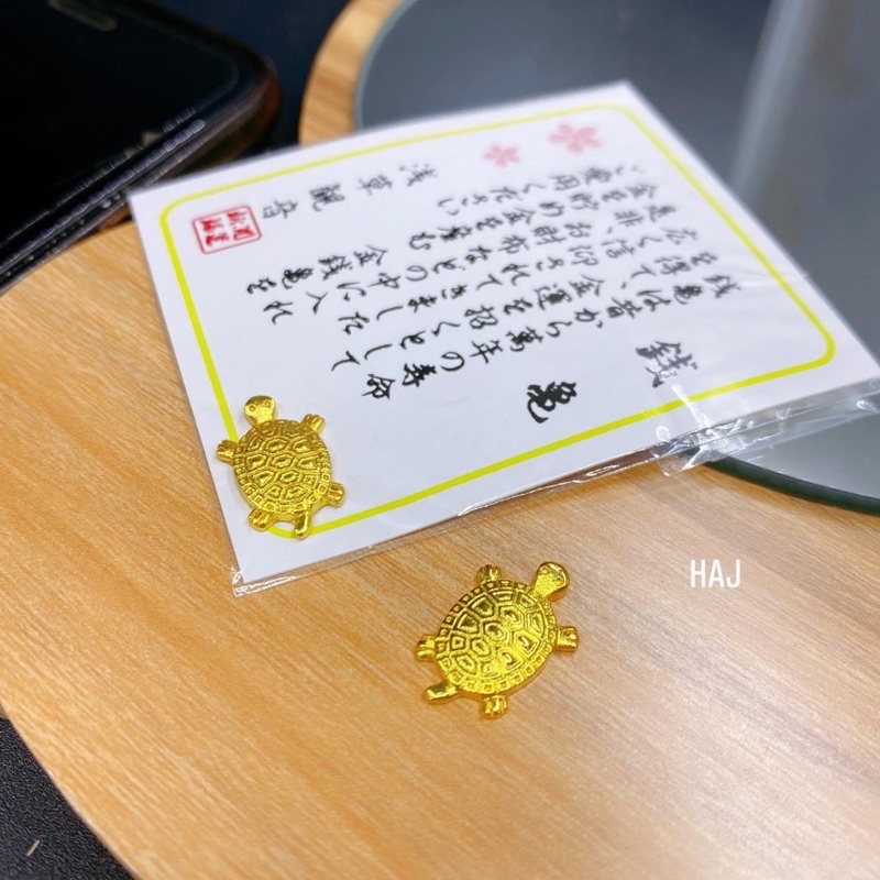 rùa vàng may mắn để ví hoặc ốp sau điện thoại