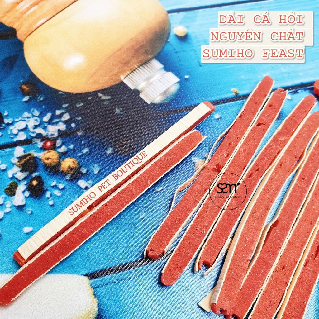 Bánh thưởng cho chó Sumiho Feast (Dải cá hồi) 100gr/túi