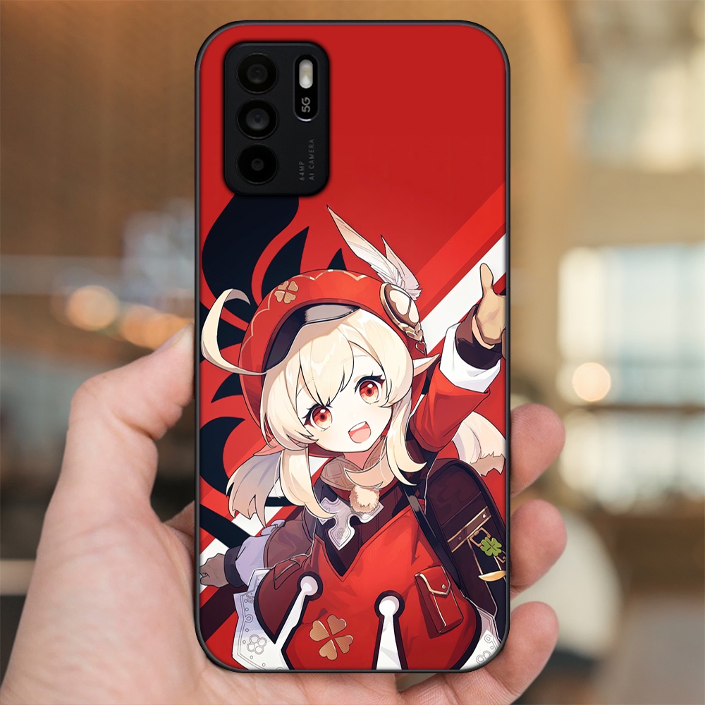 Ốp lưng Oppo Reno 6Z 5G viền đen in hình Klee Genshin Impact