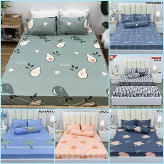 Bộ 4 món ga vỏ gối vỏ ôm hàng đẹp full size 1m6 1m8 và màu 2020 (chát chọn mẫu)