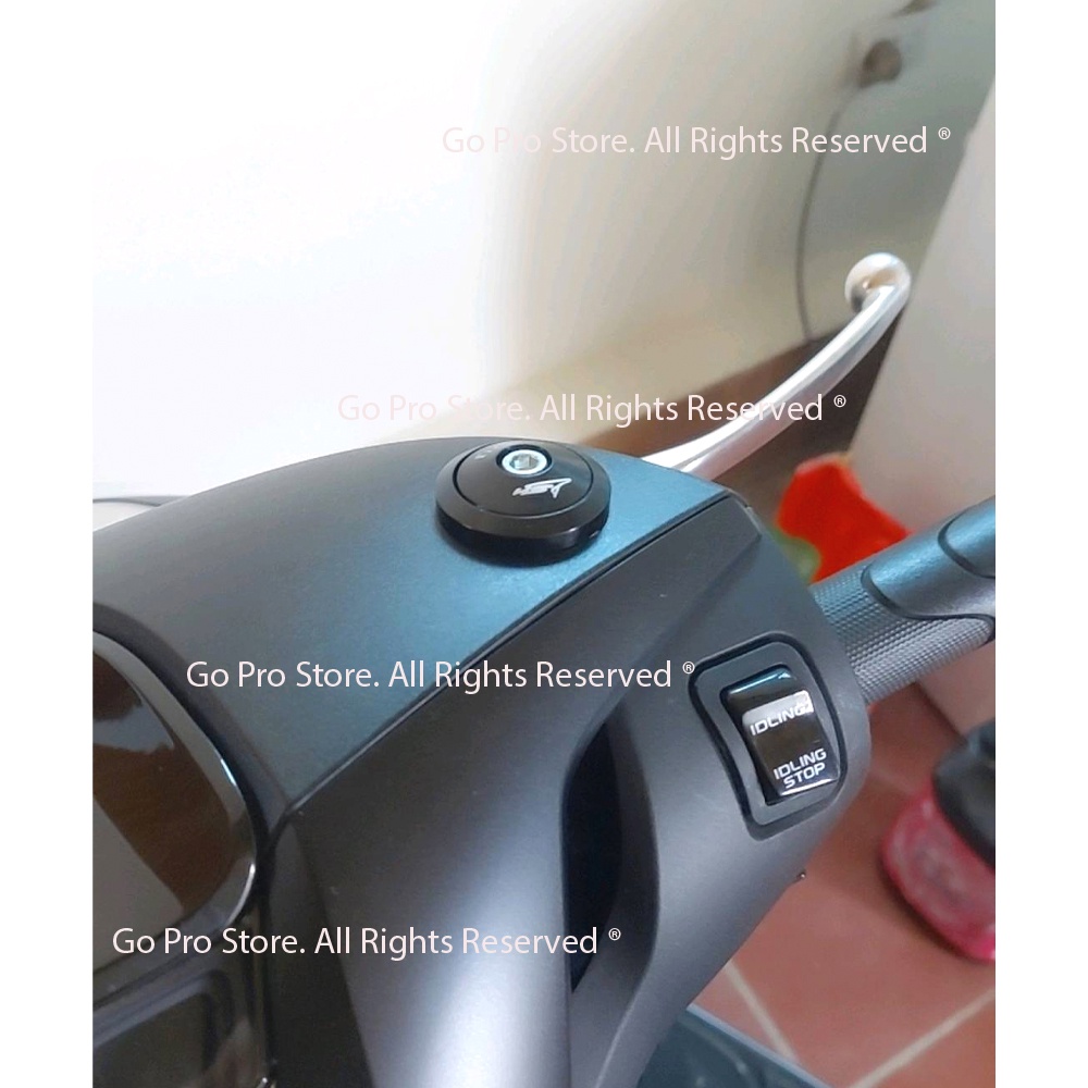 01 Ốc Chân Kính Chiếu Hậu SH, SH MODE Nhôm Đúc - LOGO NGẪU NHIÊN - T10