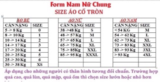 Combo đồ gia đình thun cotton 100%