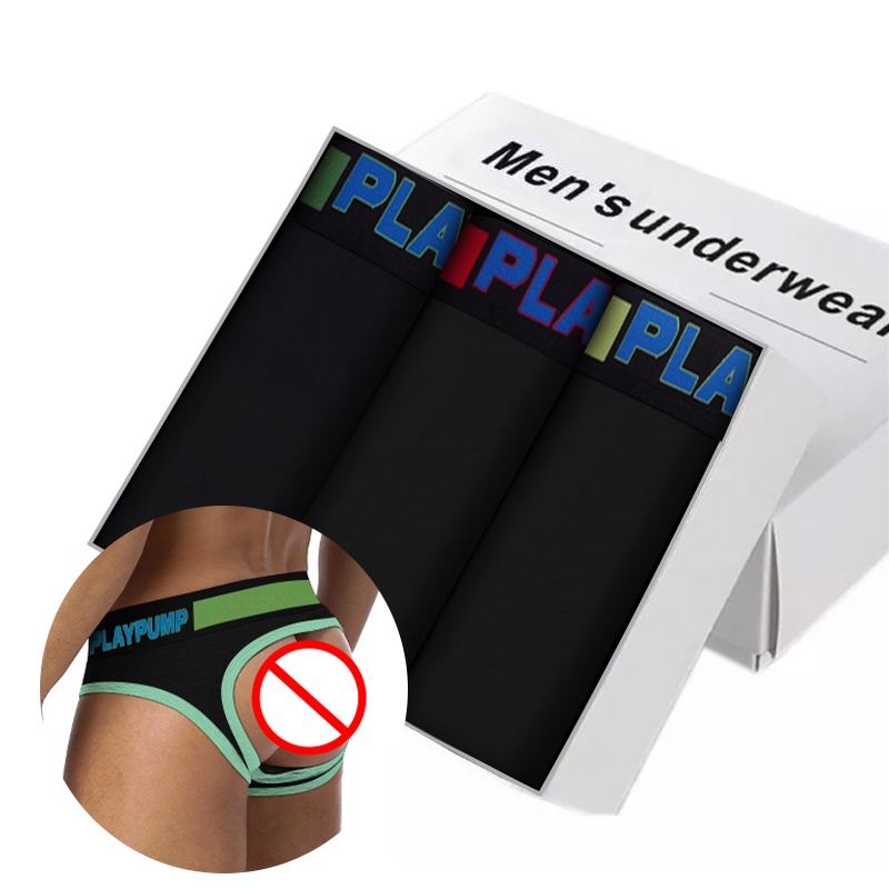 Bộ 3 Quần Lót Dây G-String Quyến Rũ Dành Cho Nam (3)PP9114