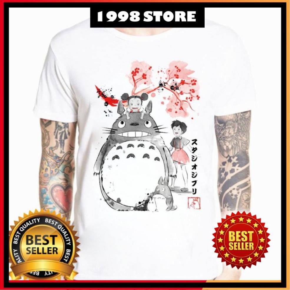 Áo thun Nam AZ - Totoro Ghibli Phim - Form Rộng BIGSIZE F651