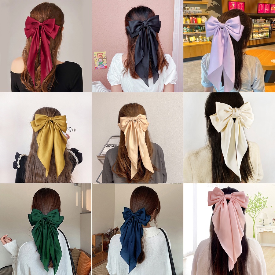 Kẹp Tóc Nơ Dài Thời Trang Hàn Quốc 2022 Dành Cho Nữ