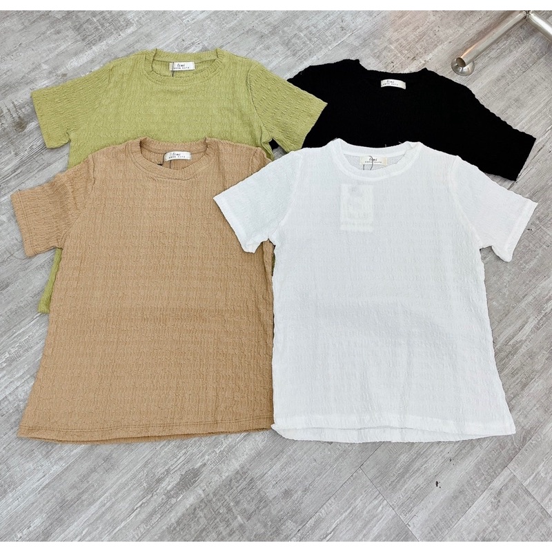 [HÀNG SẴN]ÁO XỐP NHÚN CỔ TRÒN CỘC TAY TRƠN NHIỀU MÀU