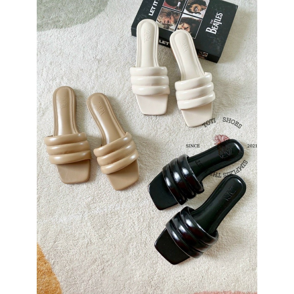 DÉP NỮ TOTIIE SHOES - DÉP LÊ NỮ THỜI TRANG - DÉP QUAI NGANG ĐẾ BỆT - D2005740 D2205110