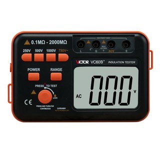 Đồng hồ đo điện trở cách điện victor vc-60b+