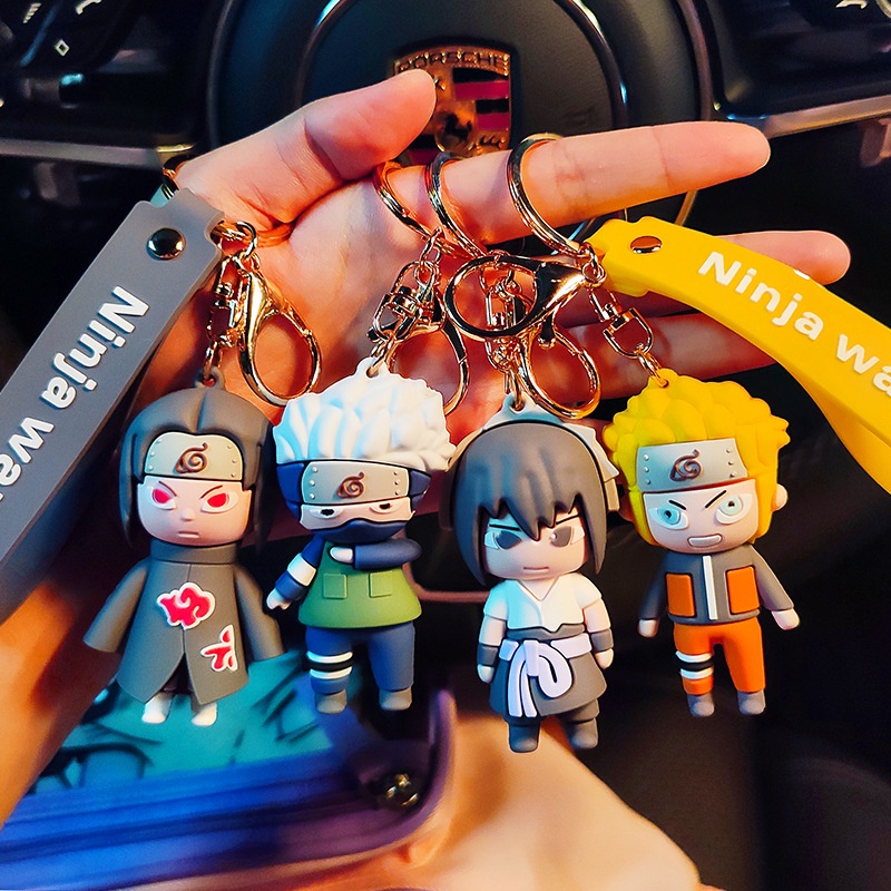 Móc Khóa Hình Búp Bê Hoạt Hình Naruto Sáng Tạo Bằng Silicon