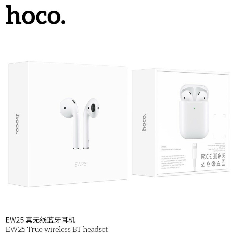 Tai nghe nhét tai không dây Hoco EW25 TWS 5.3 kết nối bluetooth có micro tiện dụng