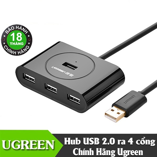 Bộ chia 4 cổng USB 2.0 10m Ugreen 20217 chính hãng