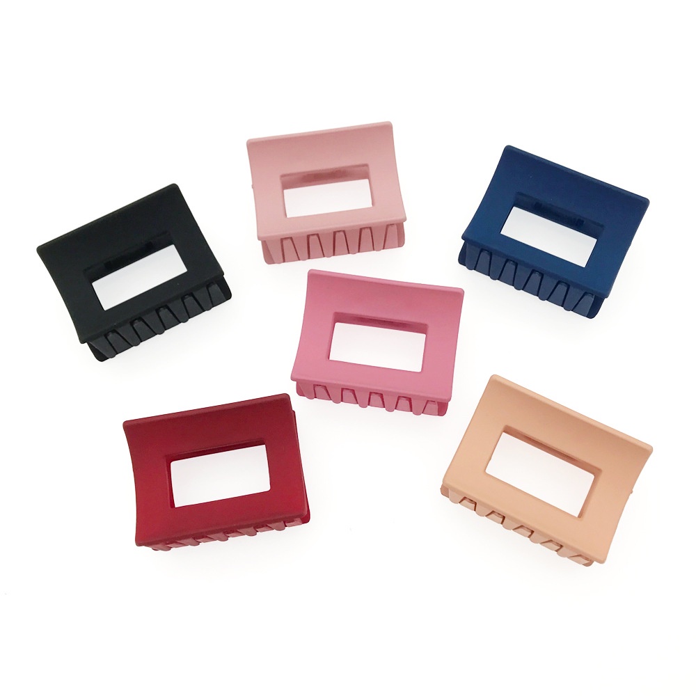 Kẹp tóc nhựa acrylic hình vuông thời trang Hàn Quốc cổ điển