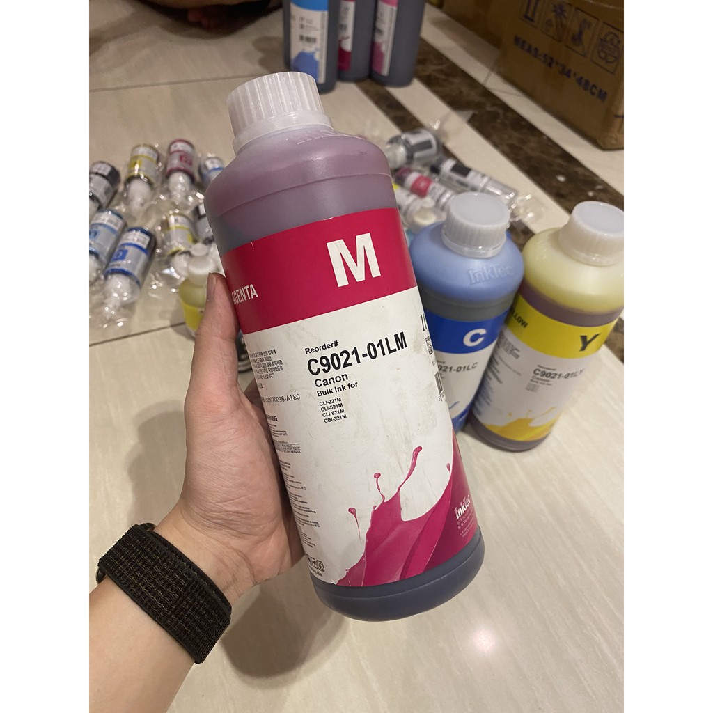 Bộ Mực Màu Nước INKTEC| Máy in Cano.n iP3600/ 4600/ 4700/– MP540/ 550/ 560/ 628/ 640/ 980/ 988/ 990/- MX860/ 868..( 1L )
