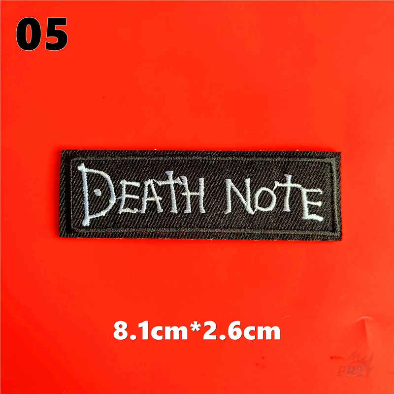 ☸ Sticker Ủi Thêu Hình Death Note ☸ 1 Sticker Ủi Thêu Hình Huy Hiệu