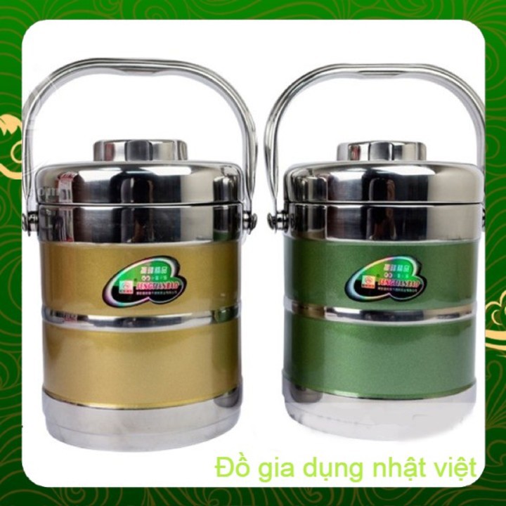 Cặp lồng cơm inox giữ nhiệt 3 Tầng 1,4L vs 1,9L