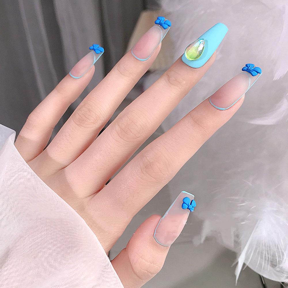 Phụ Kiện Trang Trí Móng Tay Hình Nơ 3D Phong Cách Nhật Bản Thanh Lịch