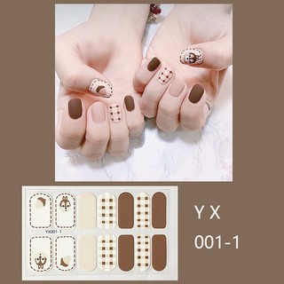[Hàng mới về] Bộ 14 tấm nhãn dán trang trí móng tay 3D