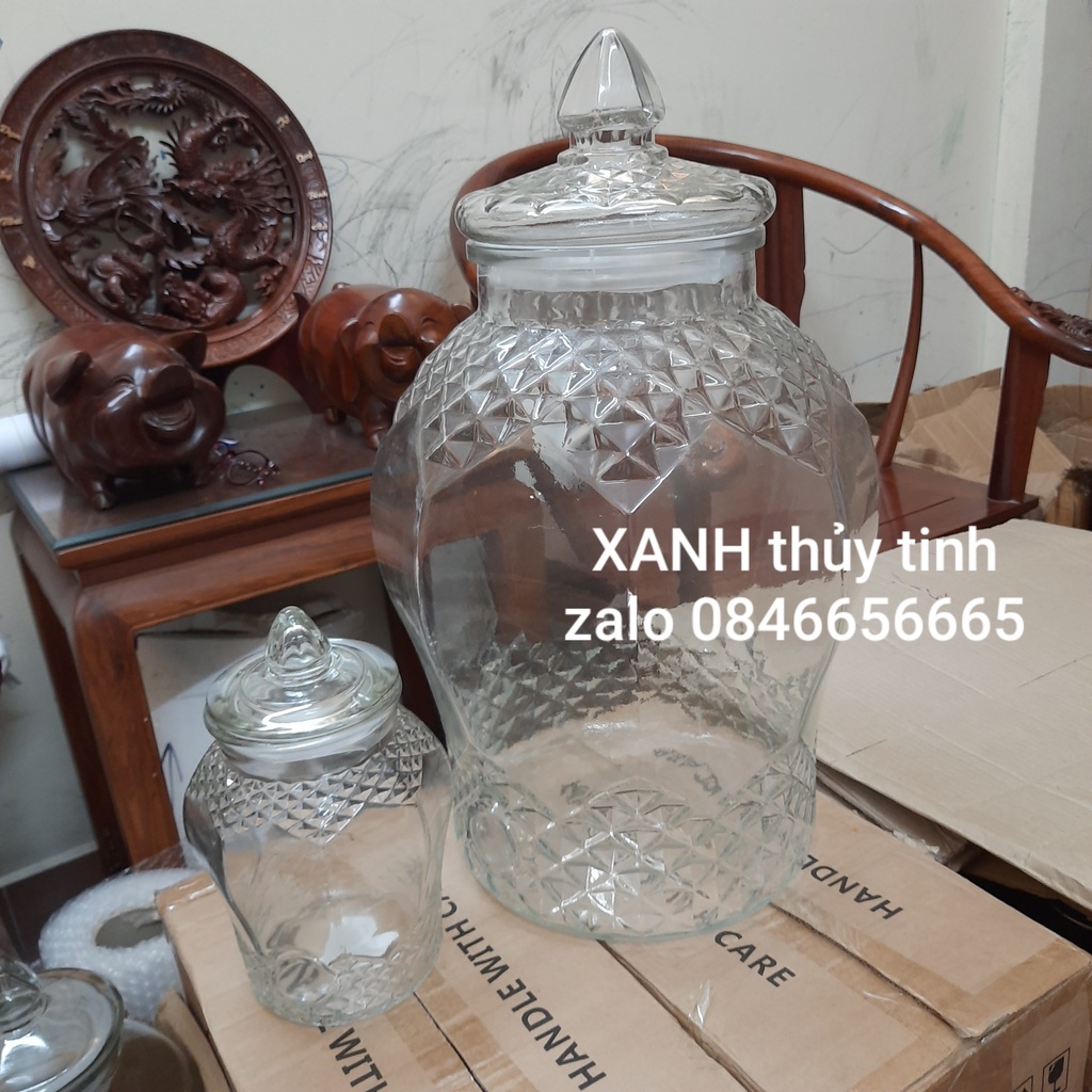 Bình thủy tinh 8833 cao cấp - 6 lít