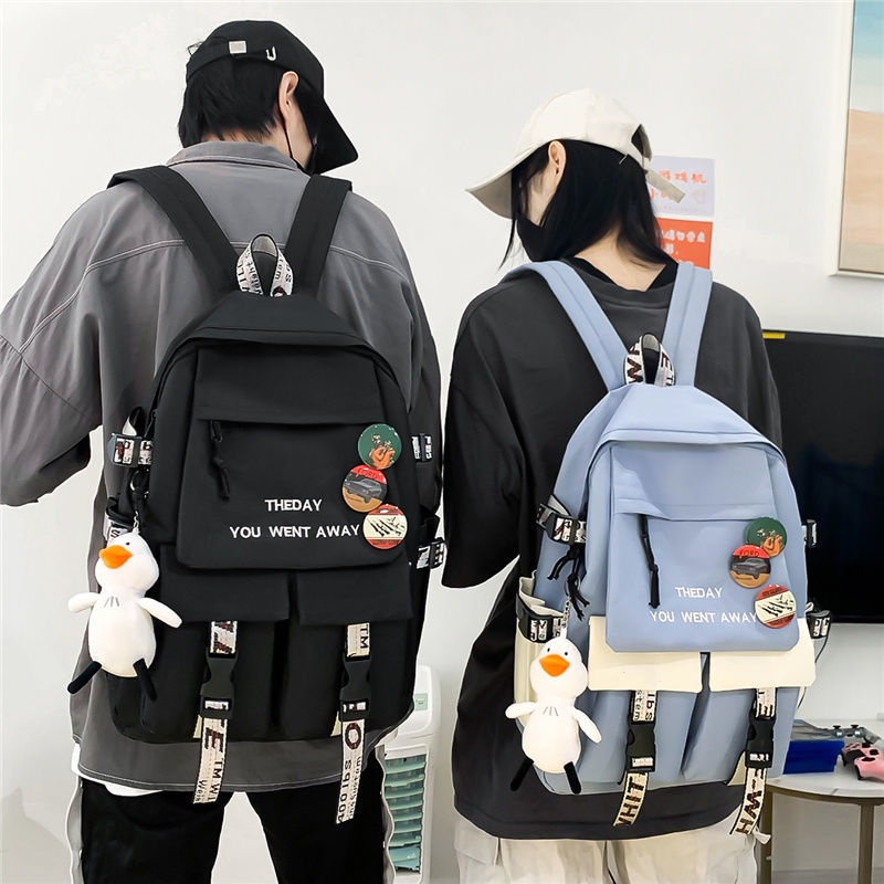 Ba Lô Đi Học In Chữ Chống Thấm Nước Cho Nữ balo đi học ulzzang cặp đi học nữ laptop