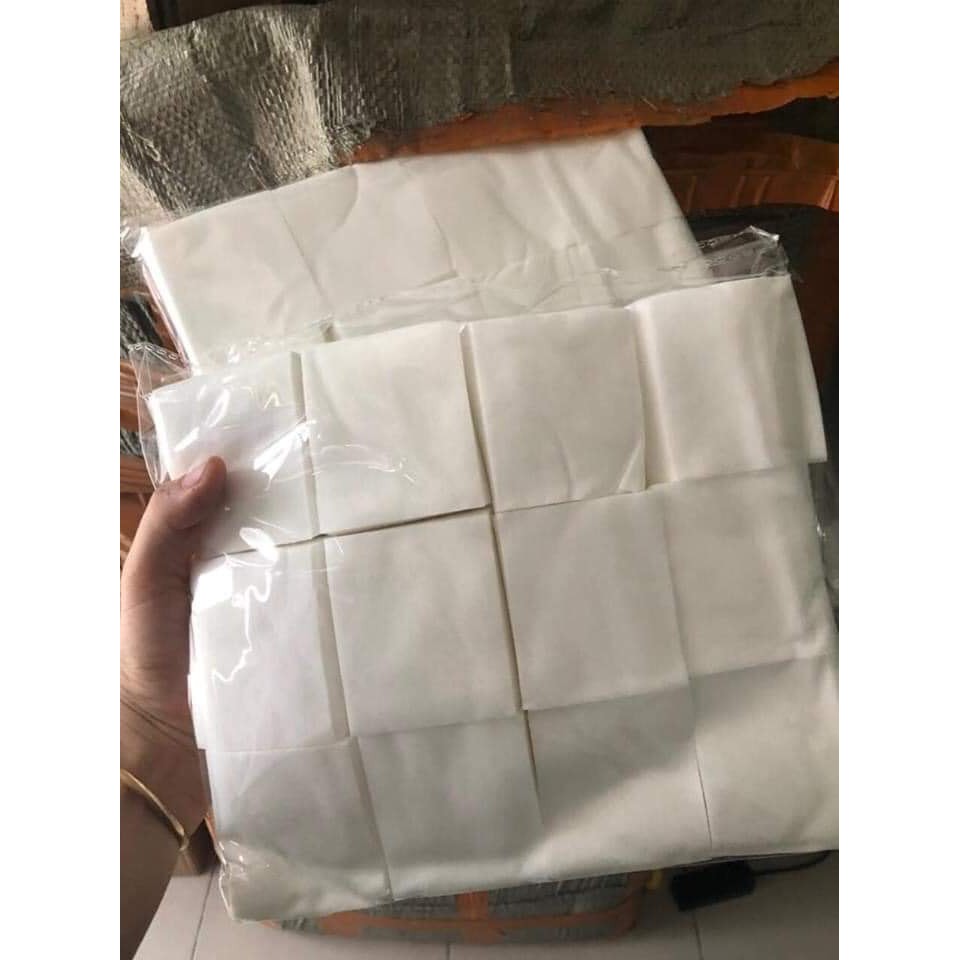 Bông đắp toner gói 1000 miếng , bông đắp lotion mask 100% cotton loại mỏng 1 lớp siêu mềm dai , không xơ không rách